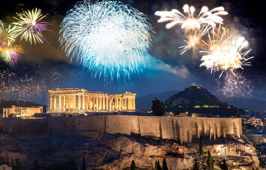 capodanno-ad-atene_partenone_fuochi-d-artificio_natale-in-grecia-tradizioni